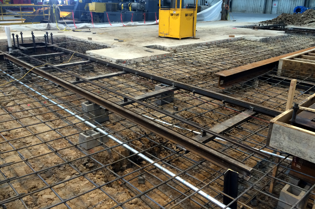 Foundation for a Slitting Line