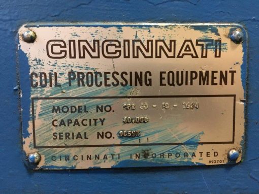 60″ UNCOILER by CINCINNATI